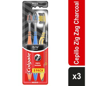 Cepillo Dental Colgate Zig Zag Carbon X 3Und