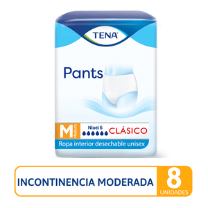 Pants Adulto Tena Clasico Medium X 8Und