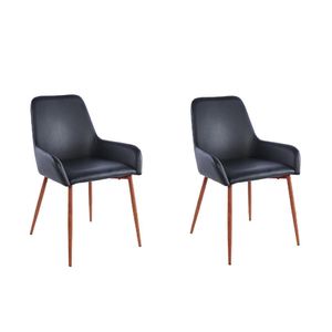 Sillas Clasicas Concept X2, Wengue y Cafe, con Comodo Espaldar