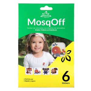 Repelente Wellnezz Mosqoff Stcker Citronella X 6Und