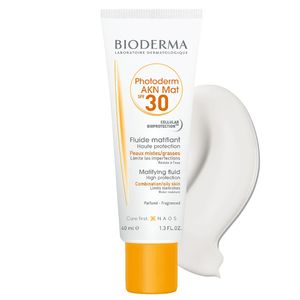 Protector Solar Piel Grasa Con Imperfecciones Bioderma Photoderm Akn Mat Spf 30+ X 40ml