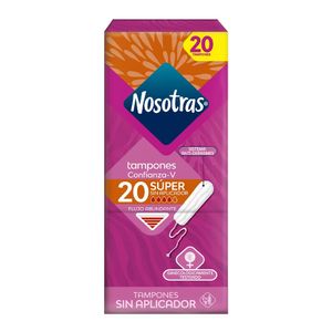 Oferta Tampones Sin Aplicador Nosotras Super X 20Und