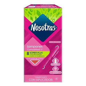 Tampones Nosotras Con Aplicador Super Plus X 8Und