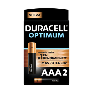 Baterias Duracell Optimum AAA X 2Und