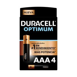 Baterias Duracell Optimum AAA X 4Und