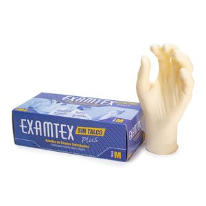 Guantes Desechable Examtex Sin Talco Talla M X 100