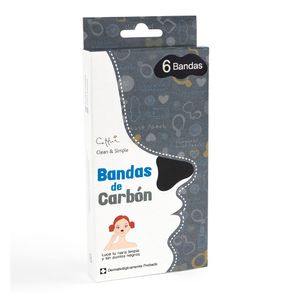 Bandas Cettua Para Nariz Carbon X 6Und